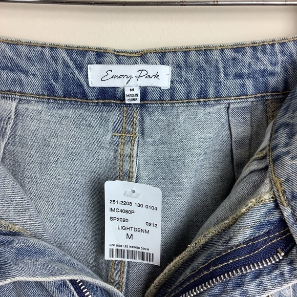 WIDE LEG VINTAGE OVERSIZED FIT EMORY PARK JEANS NWT - Picture 6 of 11